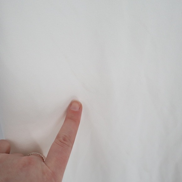 Lulus Maxi Dress Women Small White Stretch Sleeveless Lace Trim V-Neck Back Zip - Picture 5 of 12